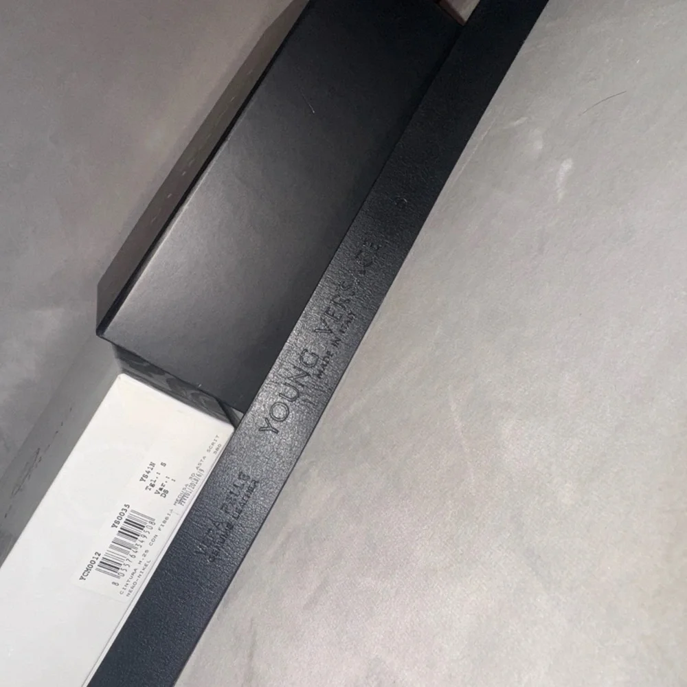 Versace Black Leather Belt